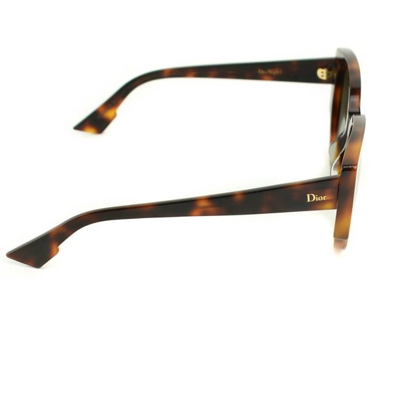 DIOR "Night 1": Tortoise Brown Logo Sunglasses mw - Picture 6 of 12